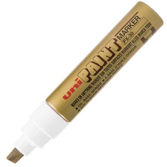 ΜΑΡΚΑΔΟΡΟΣ UNI PAINT 4.0-8.5MM ΠΛΑΚΕ PX-30 - GOLD