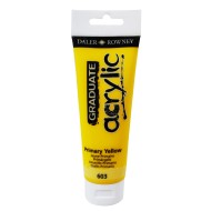 ΧΡΩΜΑ GRADUATE ACRYLIC 120ml PRIMARY YELLOW