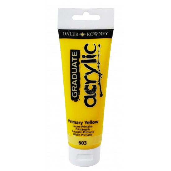 ΧΡΩΜΑ GRADUATE ACRYLIC 120ml PRIMARY YELLOW